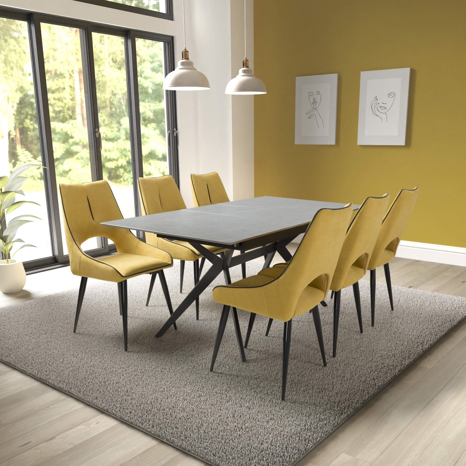 Penhallow Grey 180cm Extending Dining Table