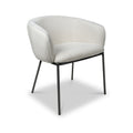 Newbridge White Boucle Dining Chair from Roseland Furniture