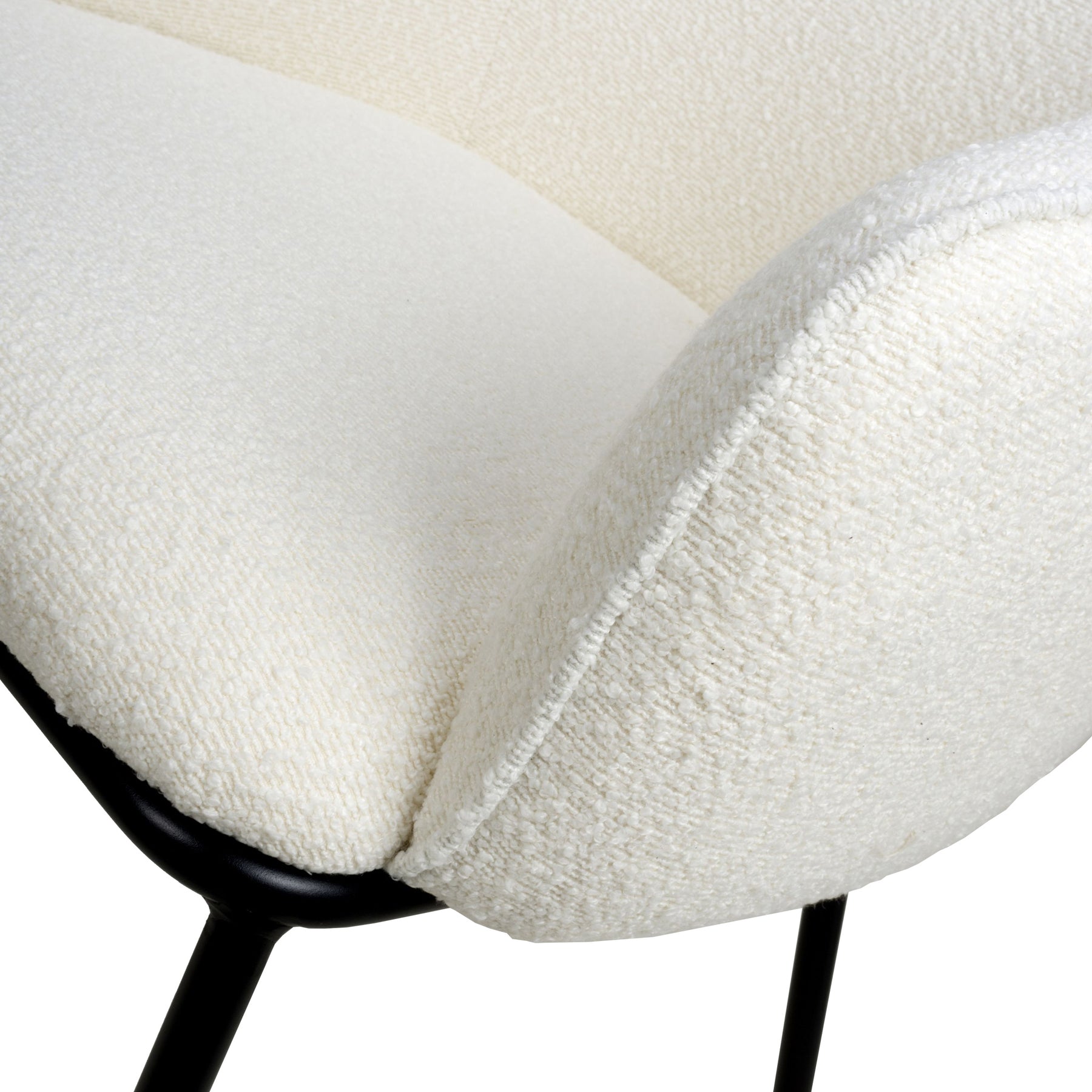 Newbridge White Boucle Dining Chair