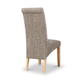 Deryn Oatmeal Tweed Dining Chair from Roseland Furniture