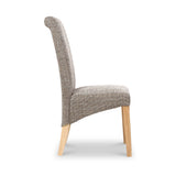 Deryn Oatmeal Tweed Dining Chair from Roseland Furniture