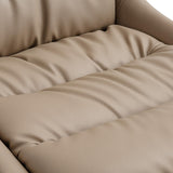 Elara Swivel Faux Leather Dining Chair Mink from Roseland Furniture