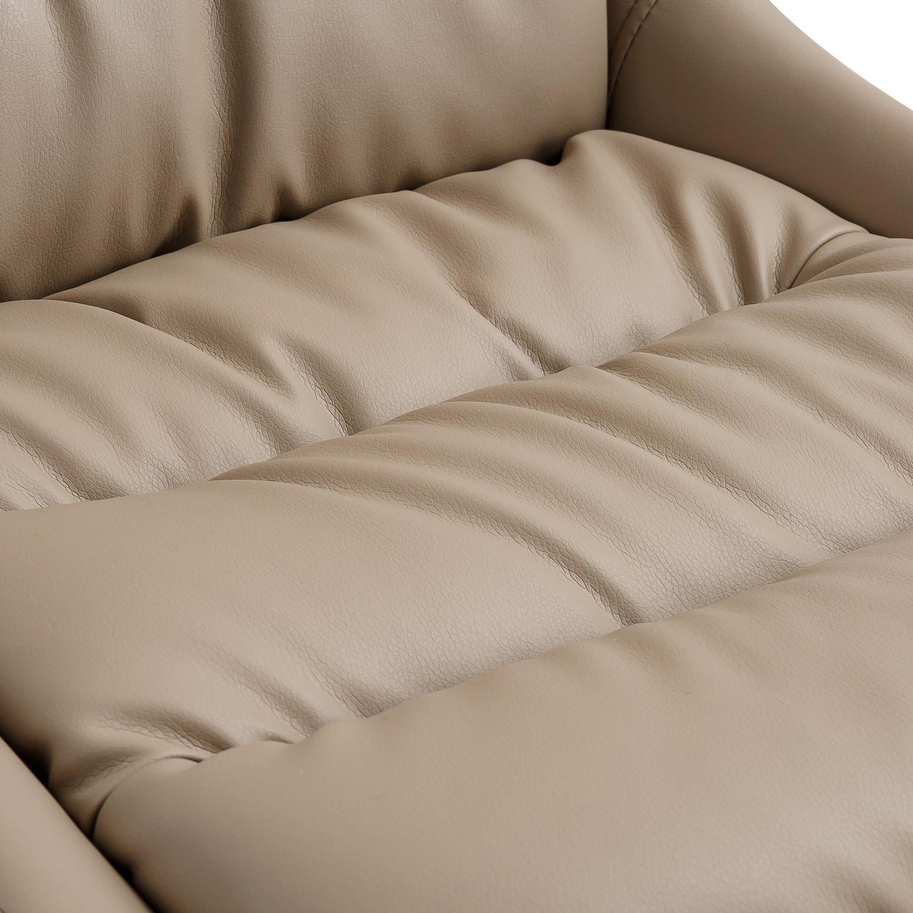 Elara Swivel Faux Leather Dining Chair Mink from Roseland Furniture