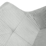 Elsham Corduroy Dining Chair Light Grey from Roseland Furniture