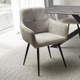 Elsham Corduroy Dining Chair Mink from Roseland Furniture