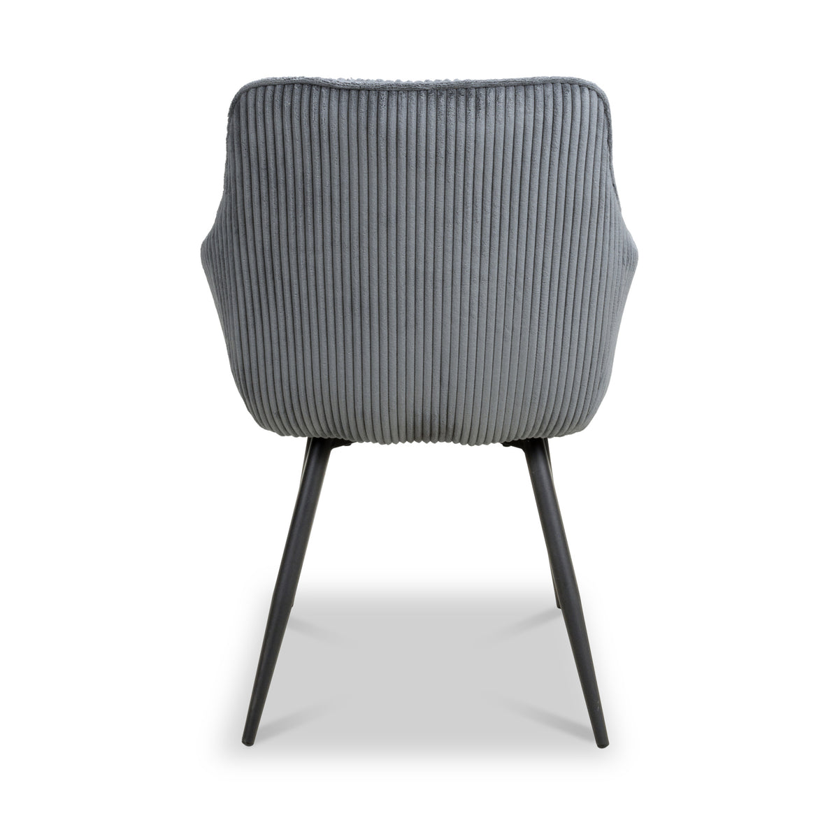 Elsham Corduroy Dining Chair Dark Grey from Roseland Furniture