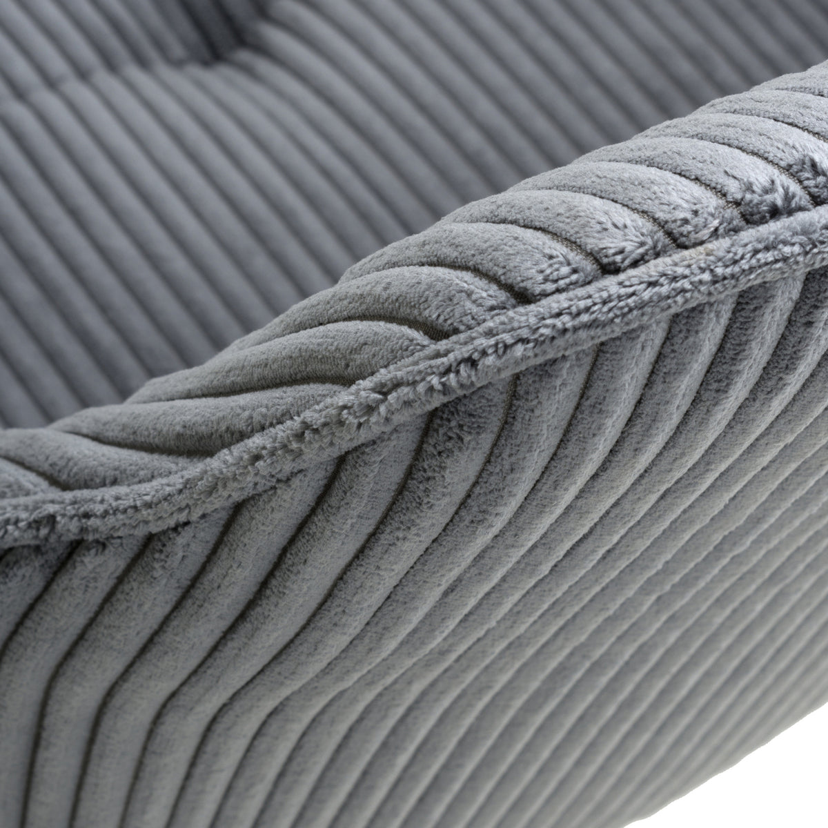 Elsham Corduroy Dining Chair Dark Grey from Roseland Furniture