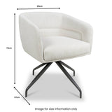 Berkley Corduroy Swivel Dining Chair from Roseland Furniture
