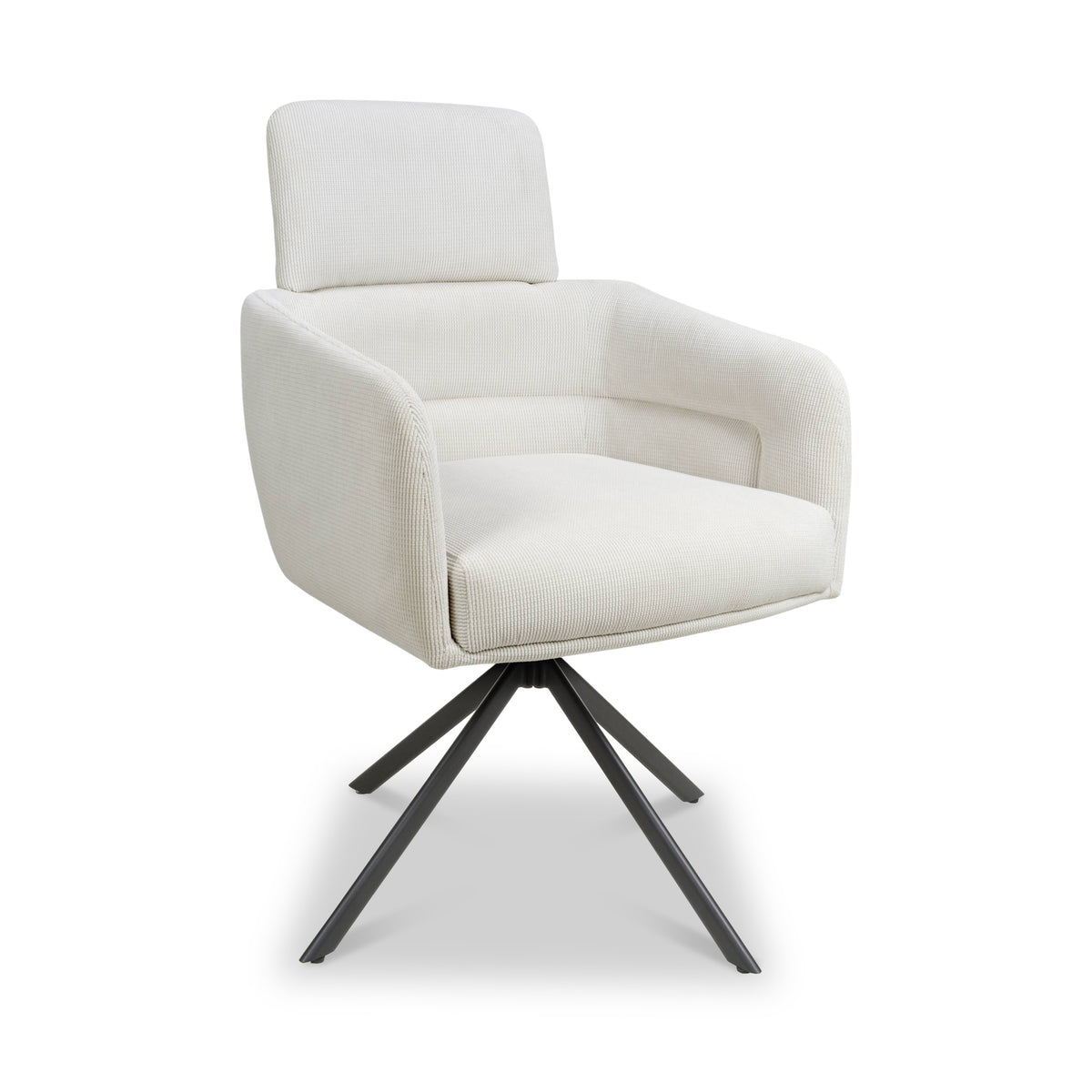 Gilston Corduroy Swivel Dining Chair from Roseland Furniture