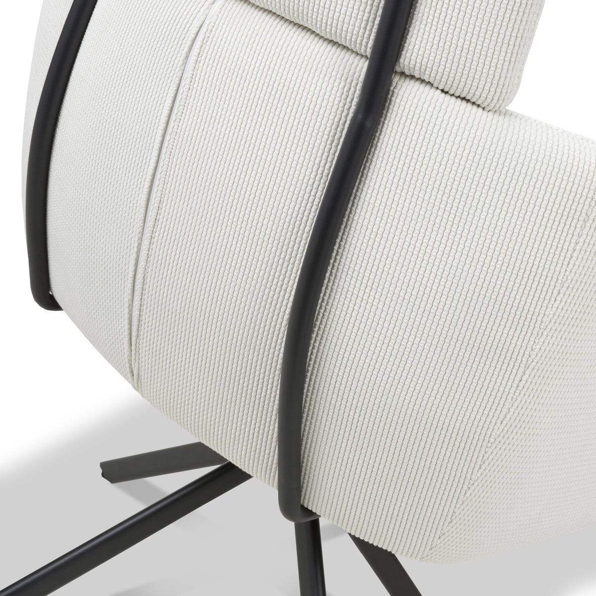 Gilston Corduroy Swivel Dining Chair from Roseland Furniture