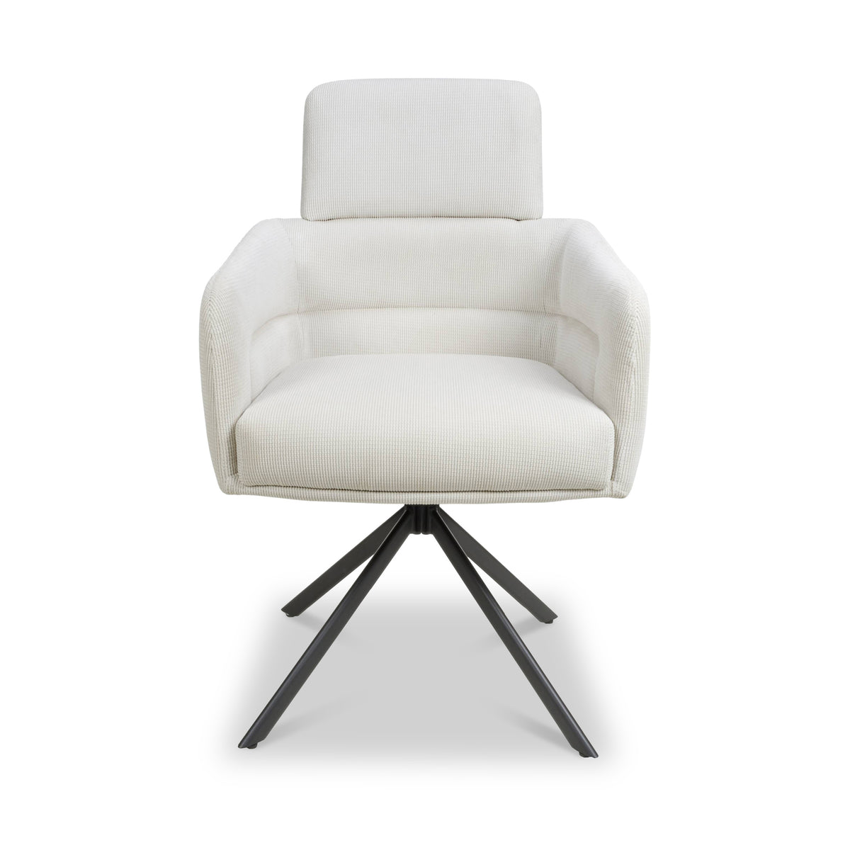 Gilston Corduroy Swivel Dining Chair from Roseland Furniture