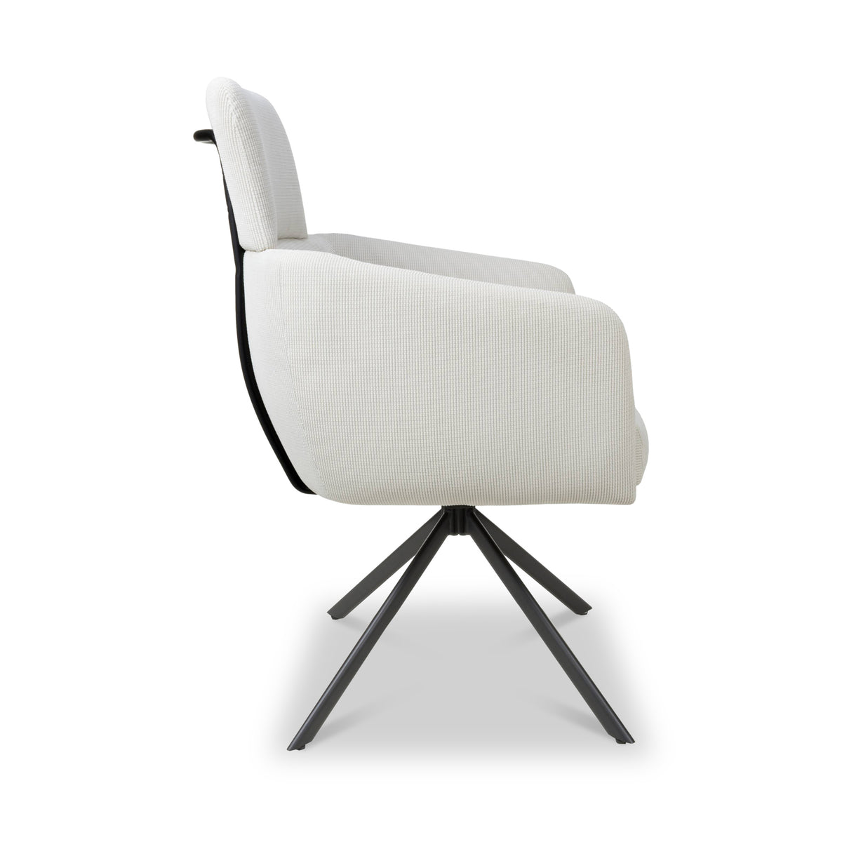 Gilston Corduroy Swivel Dining Chair from Roseland Furniture