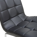 Draycott Faux Leather Dining Chair Black from Roseland Furniture