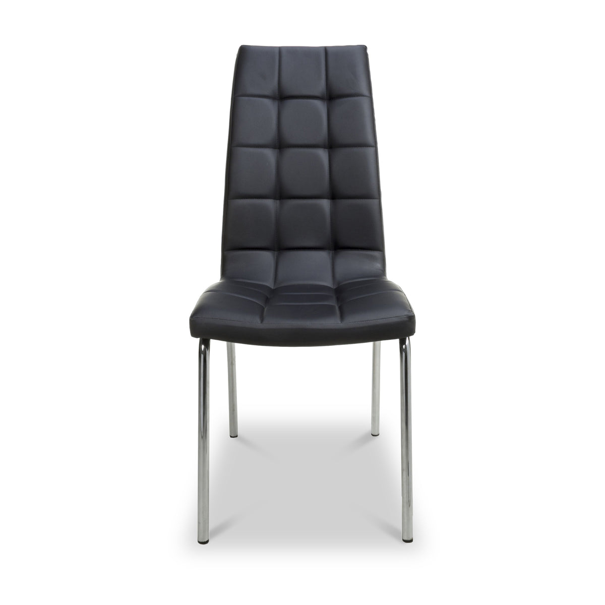 Draycott Faux Leather Dining Chair Black from Roseland Furniture