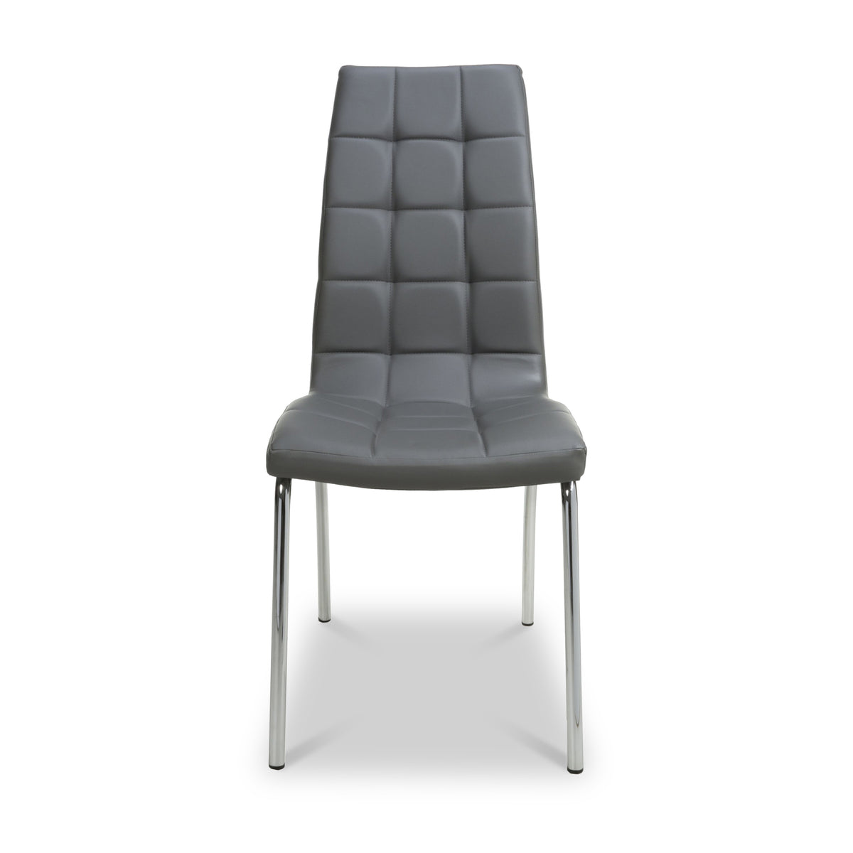 Draycott Faux Leather Dining Chair Grey from Roseland Furniture