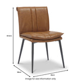 Roby Faux Leather Dining Chair from Roseland Furniture