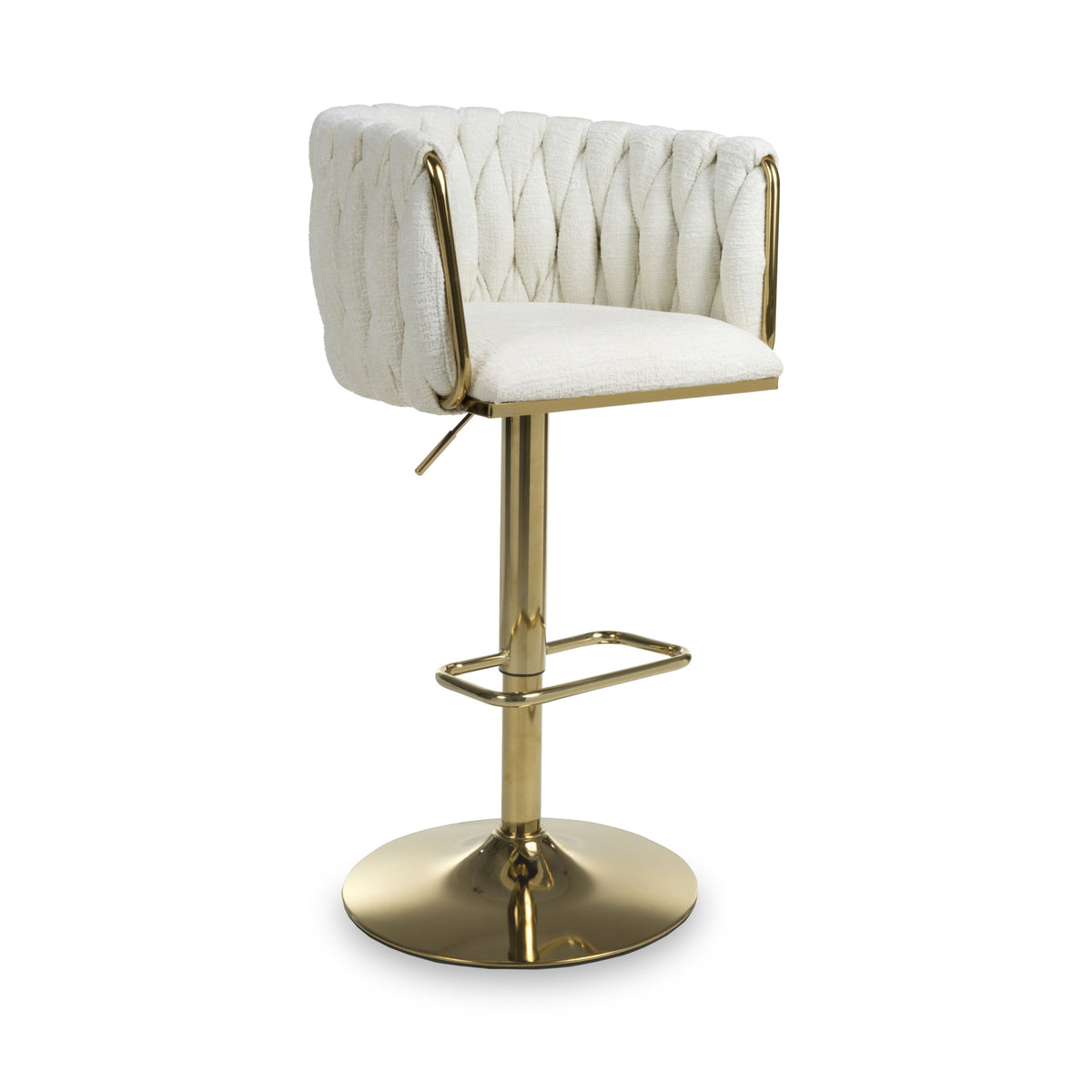 Cindy Woven Bar Stool Cream from Roseland Furniture