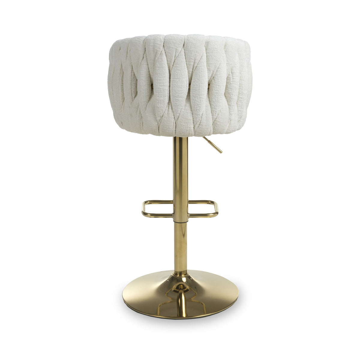 Cindy Woven Bar Stool Cream from Roseland Furniture