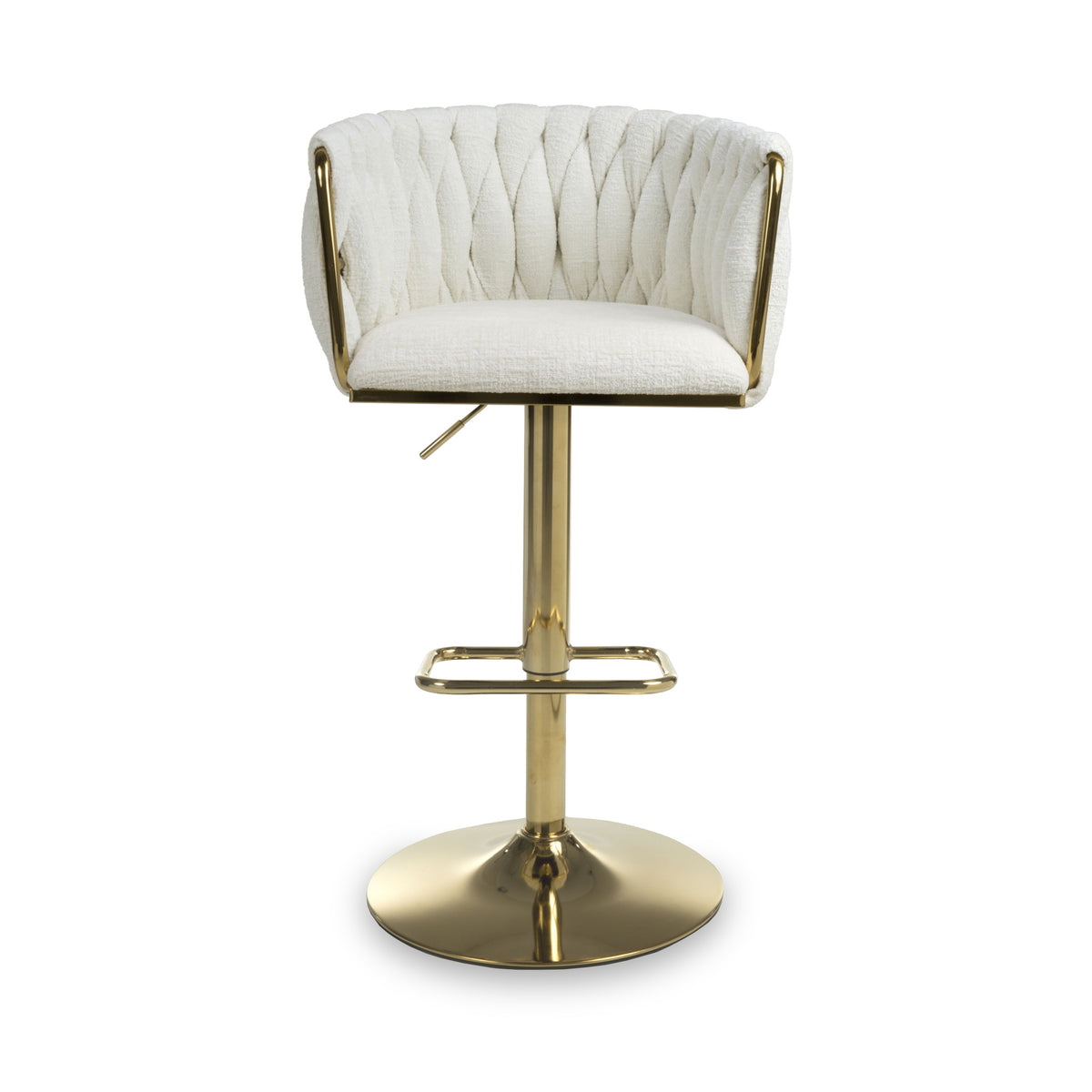 Cindy Woven Bar Stool Cream from Roseland Furniture
