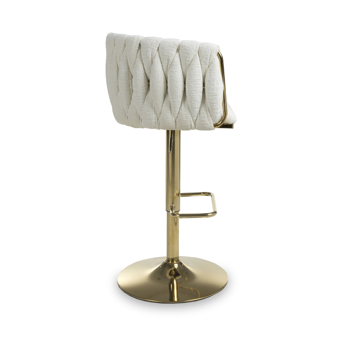 Cindy Woven Bar Stool Cream from Roseland Furniture