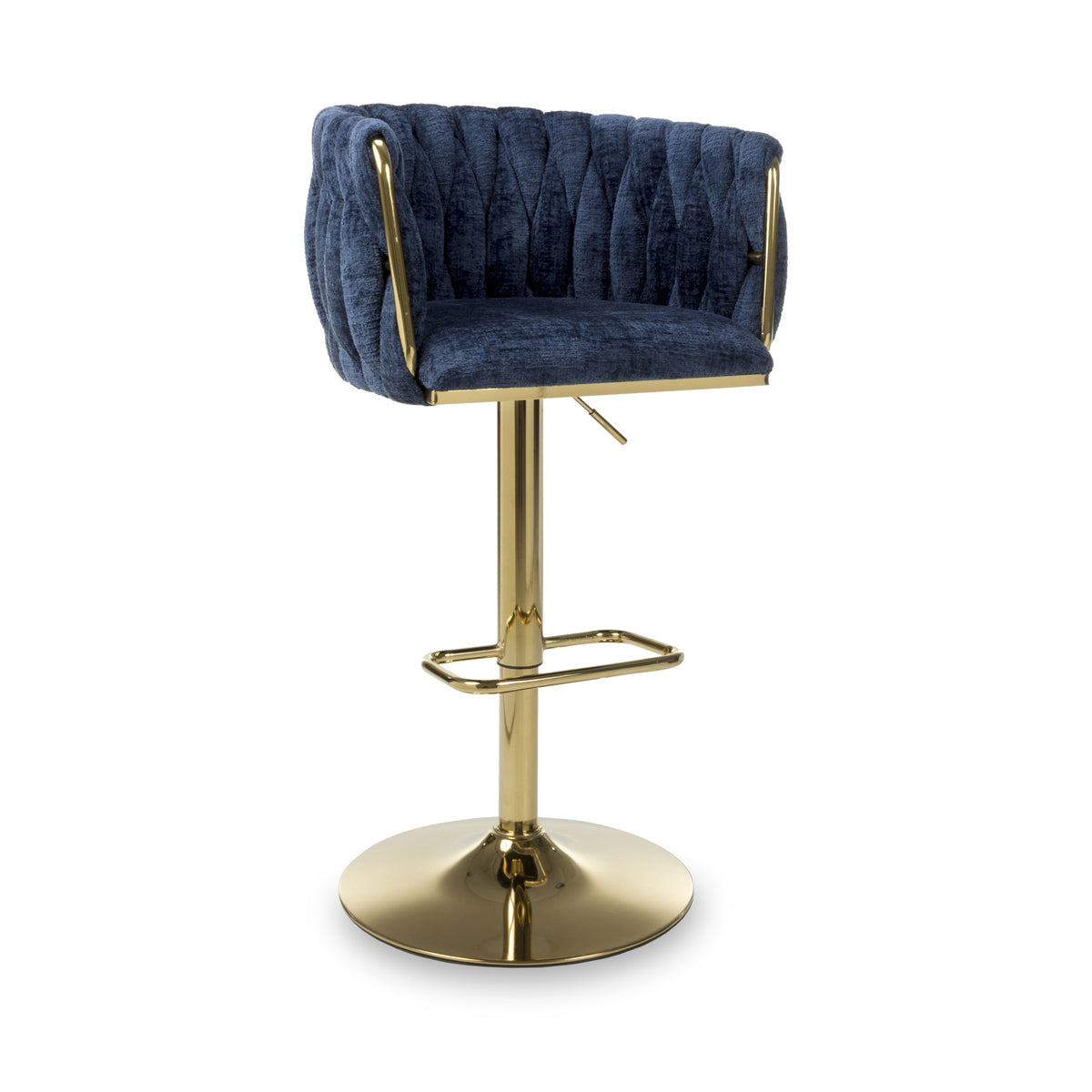 Cindy Woven Bar Stool Blue from Roseland Furniture