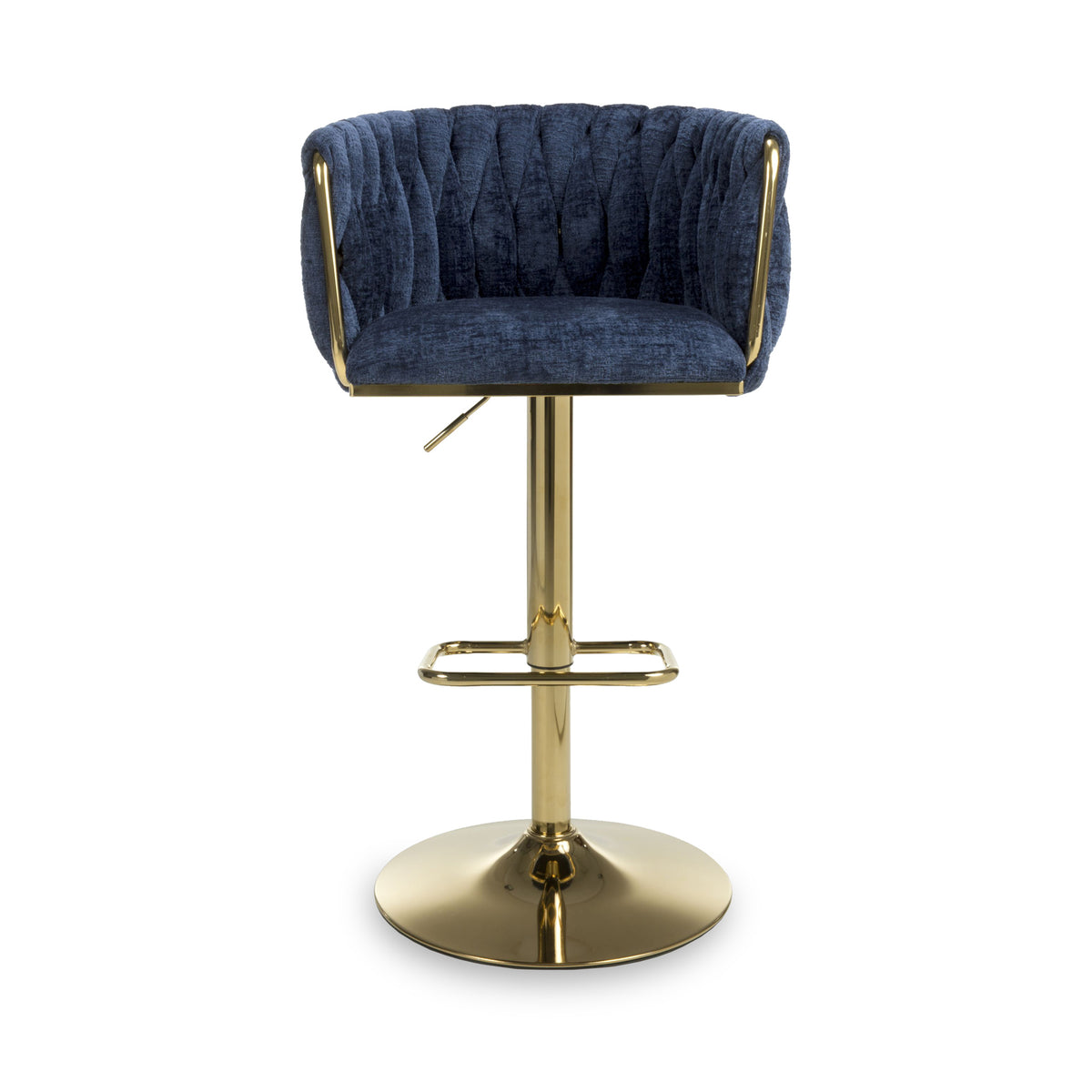 Cindy Woven Bar Stool Blue from Roseland Furniture