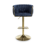 Cindy Woven Bar Stool Blue from Roseland Furniture