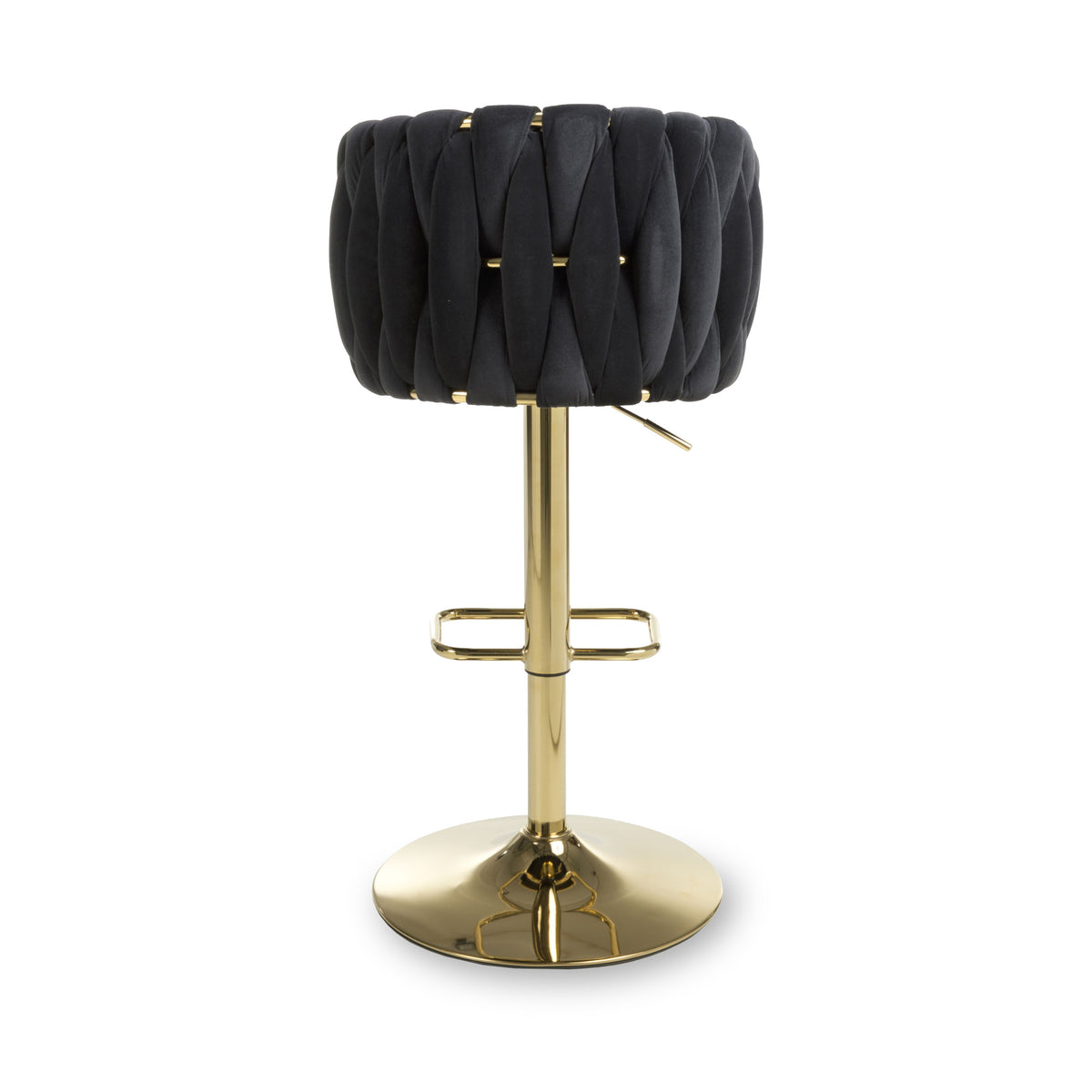 Cindy Woven Bar Stool Black from Roseland Furniture