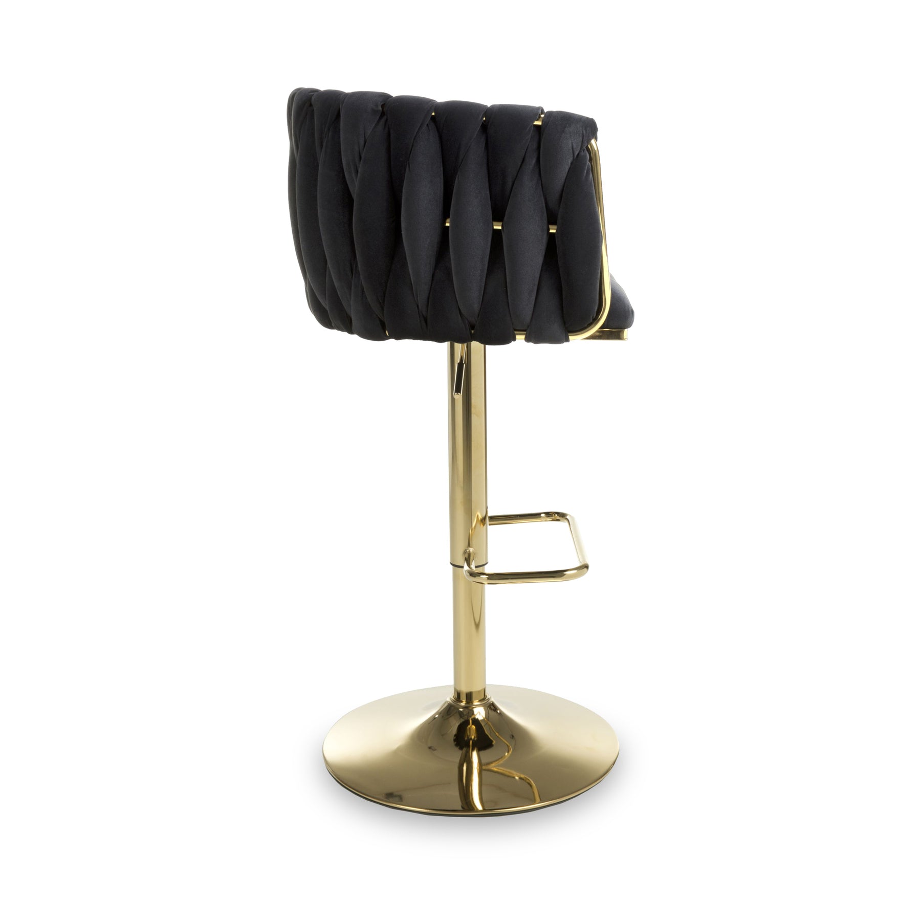 Cindy Woven Bar Stool Black from Roseland Furniture