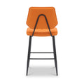 Brayford Leather Barstool Orange from Roseland Furniture