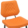 Brayford Leather Barstool Orange from Roseland Furniture