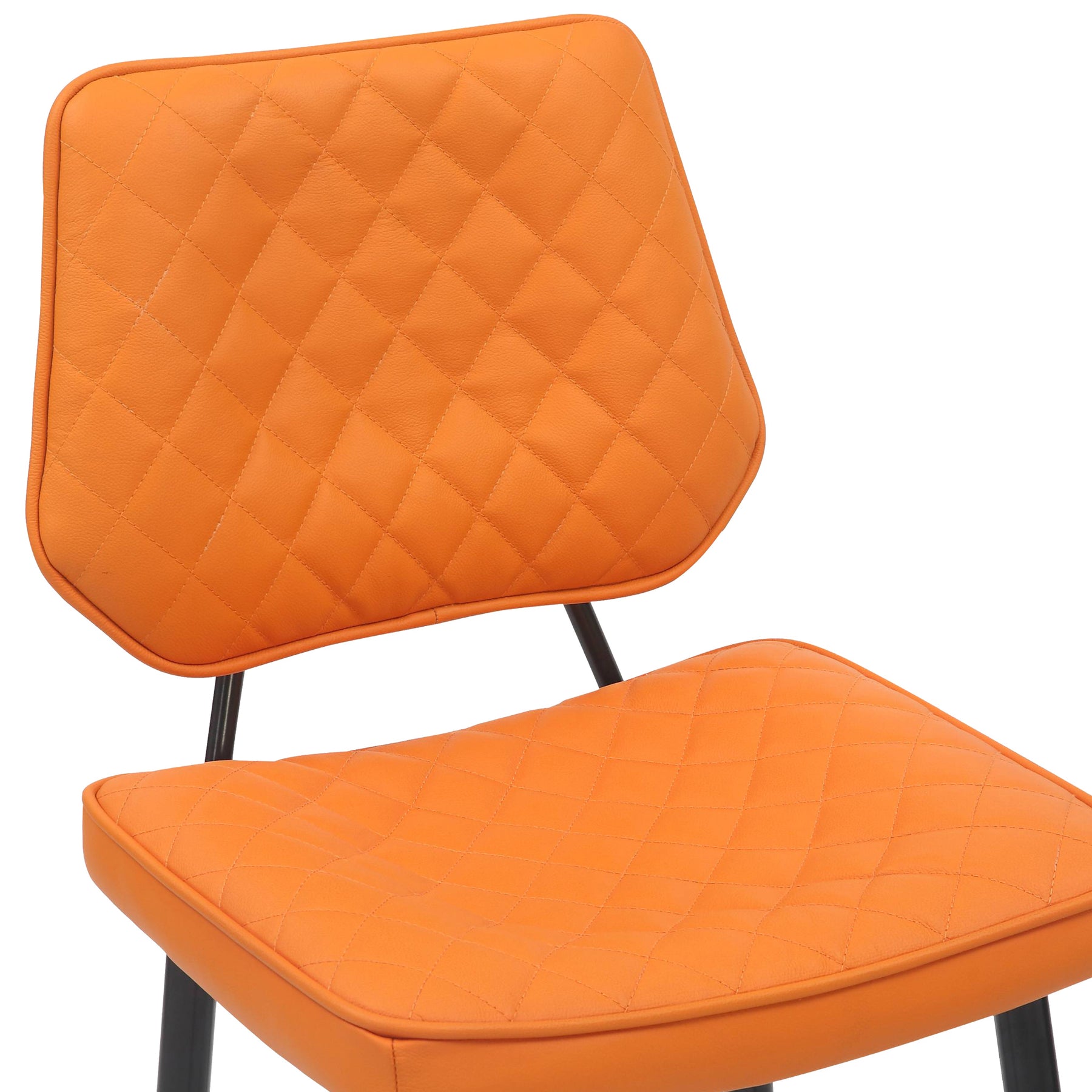 Brayford Leather Barstool Orange from Roseland Furniture