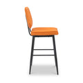Brayford Leather Barstool Orange from Roseland Furniture