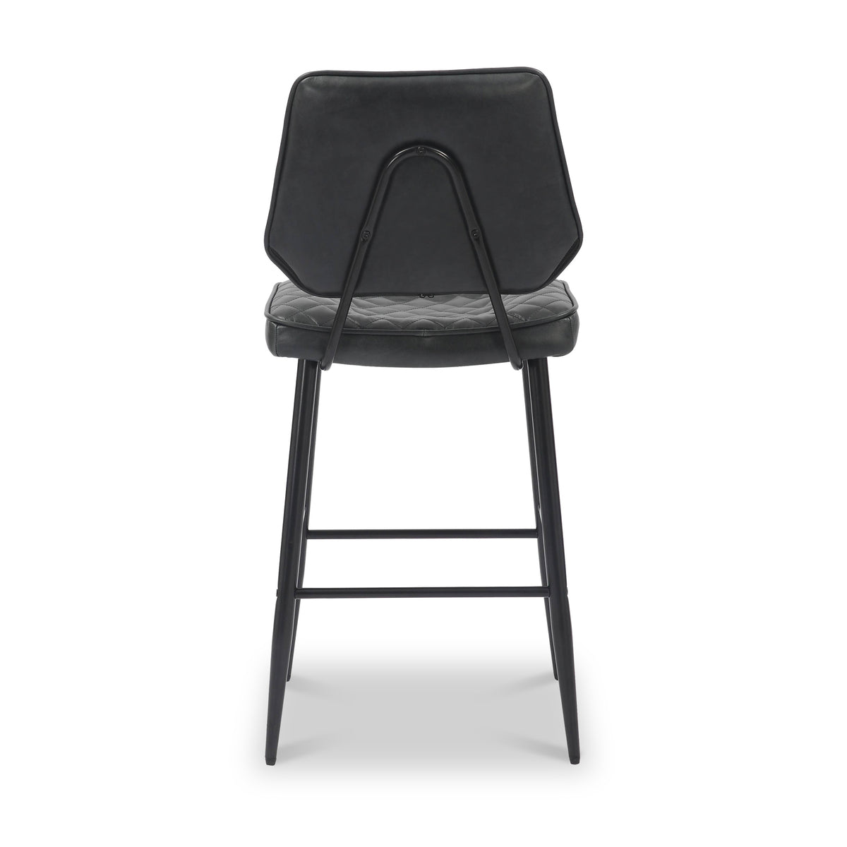 Brayford Leather Barstool Black from Roseland Furniture