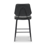 Brayford Leather Barstool Black from Roseland Furniture