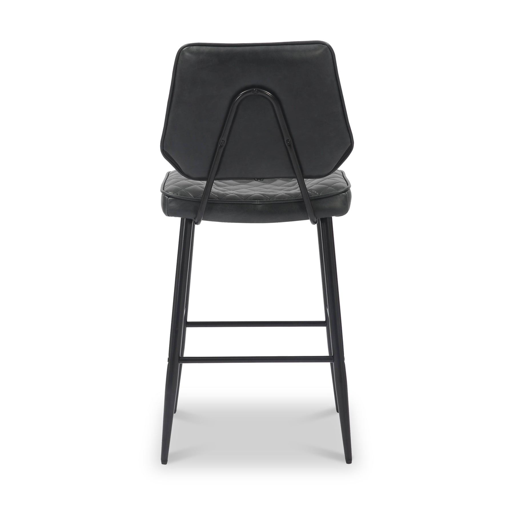 Brayford Leather Barstool Black from Roseland Furniture