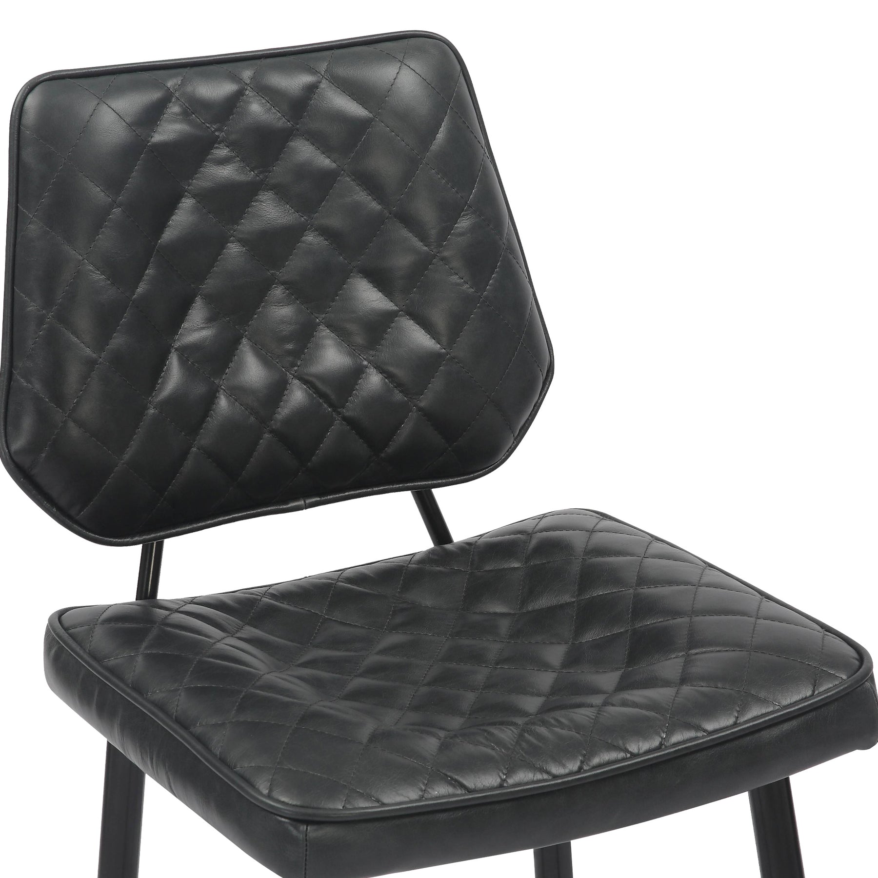 Brayford Leather Barstool Black from Roseland Furniture