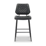 Brayford Leather Barstool Black from Roseland Furniture