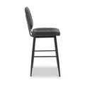 Brayford Leather Barstool Black from Roseland Furniture