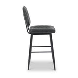 Brayford Leather Barstool Black from Roseland Furniture