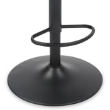 Clayden Brushed Velvet Bar Stool Cream Black from Roseland Furniture