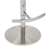 Carvell Brushed Velvet Bar Stool Cream Chrome from Roseland Furniture