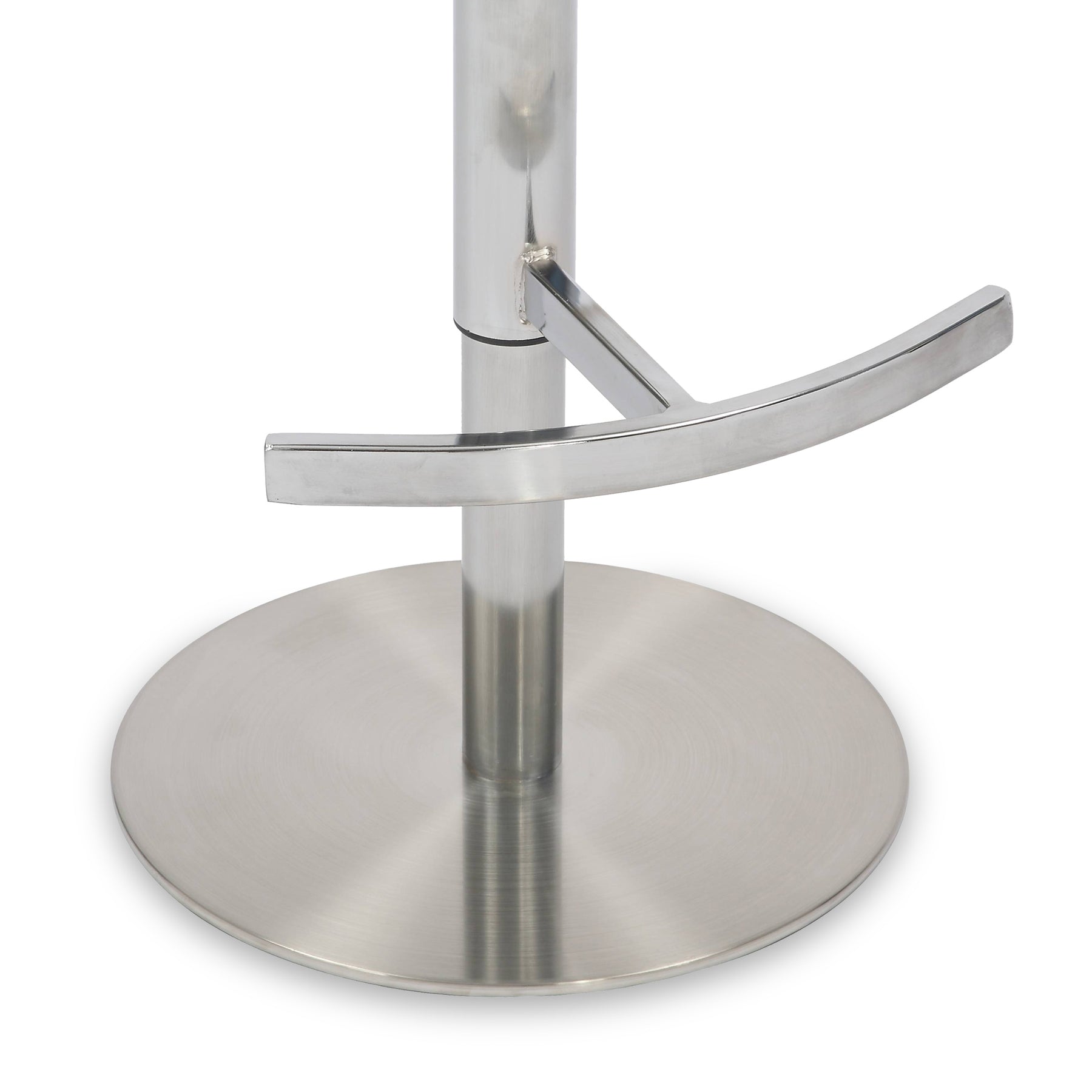 Carvell Brushed Velvet Bar Stool Cream Chrome from Roseland Furniture