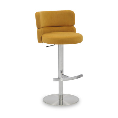Carvell Brushed Velvet Bar Stool