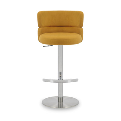 Carvell Brushed Velvet Bar Stool