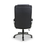 Stevens Faux Leather Swivel Office Chair Black from Roseland Furniture