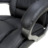 Stevens Faux Leather Swivel Office Chair Black from Roseland Furniture