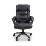 Stevens Faux Leather Swivel Office Chair Black from Roseland Furniture