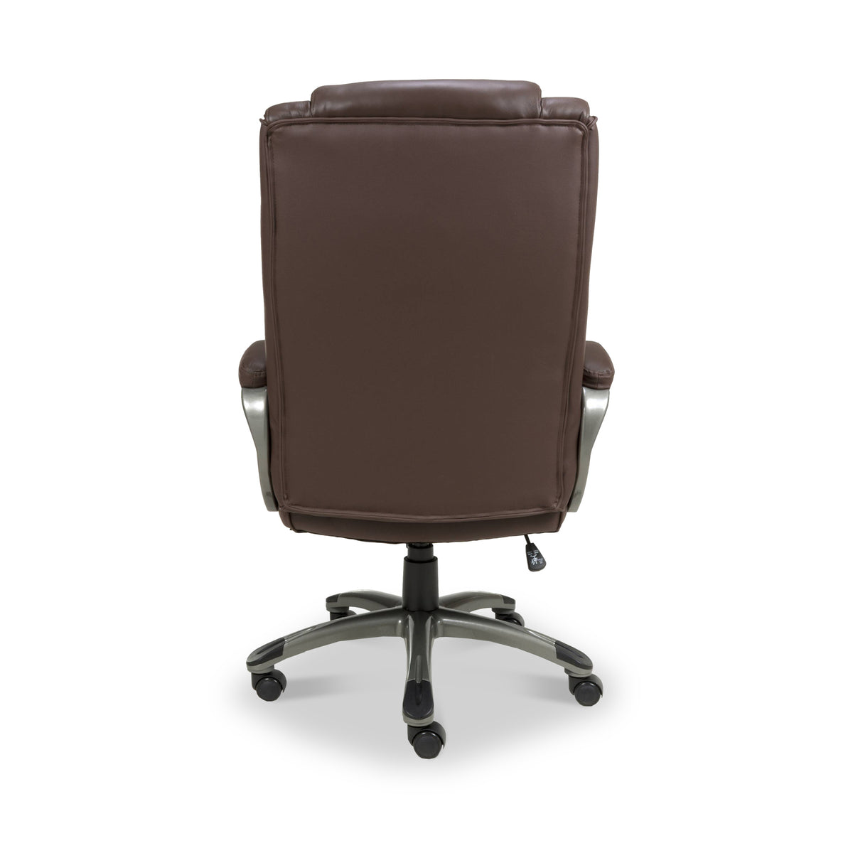 Stevens Faux Leather Office Chair Brown from Roseland Furniture
