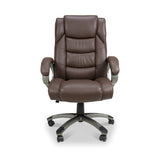 Stevens Faux Leather Office Chair Brown from Roseland Furniture